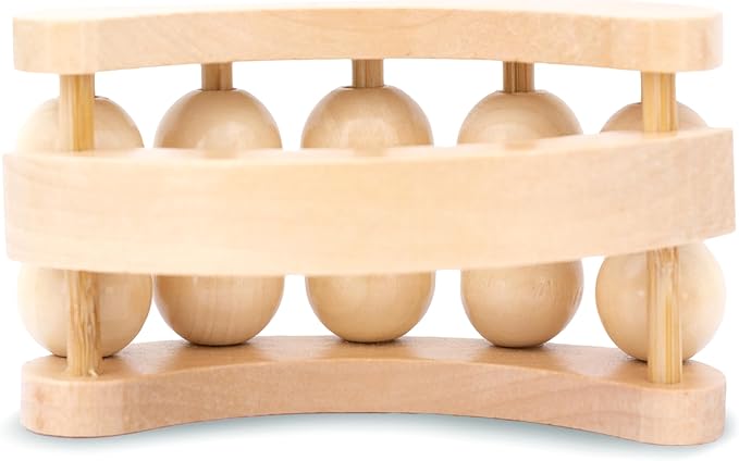 Bruizex Wood Therapy Massager | Wooden Lymphatic Drainage Roller | Maderoterapia Body Sculpting Tool for Cellulite & Post-Lipo Recovery | BBL, Tummy Tuck, 360 Lipo | Waist, Thighs, Back & Arms