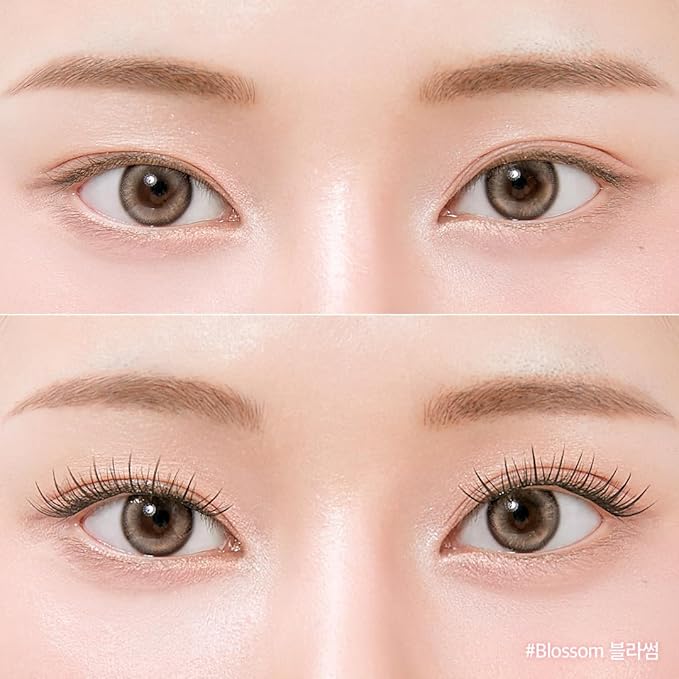 CORINGCO Toktok Hara Light Self Adhesive False Eyelashes, Natural Look, No Glue Needed, Assorted Set of 9/10/11mm, Reusable Lash Clusters Kbeauty - Blossom