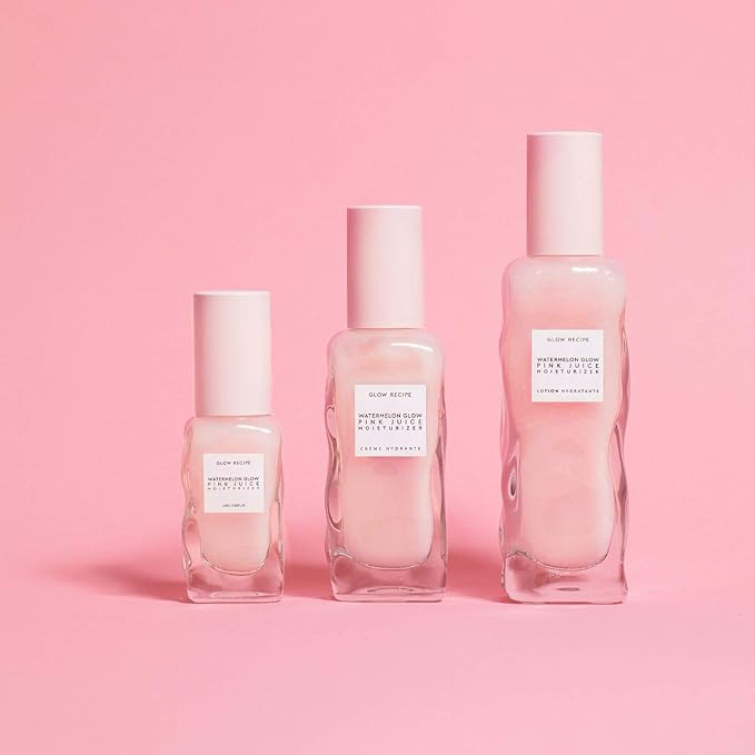Glow Recipe Mini Watermelon Glow PHA + BHA Facial Toner & Pore Minimizer with Hyaluronic Acid (40 ml) + Mini Pink Juice Hydrating Face Moisturizer (25 ml)