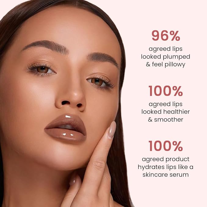 FeiCuiYun 2Pcs Lip Tinted Glowy Balm Hydrating Tinted Lip Serum Lip Gloss, Ultra-Hydrating Natural Vegan Lip Balm, Sheer-Tinted Shine & Hydration, Soothes & Softens Dry Lips Skincare 01+02
