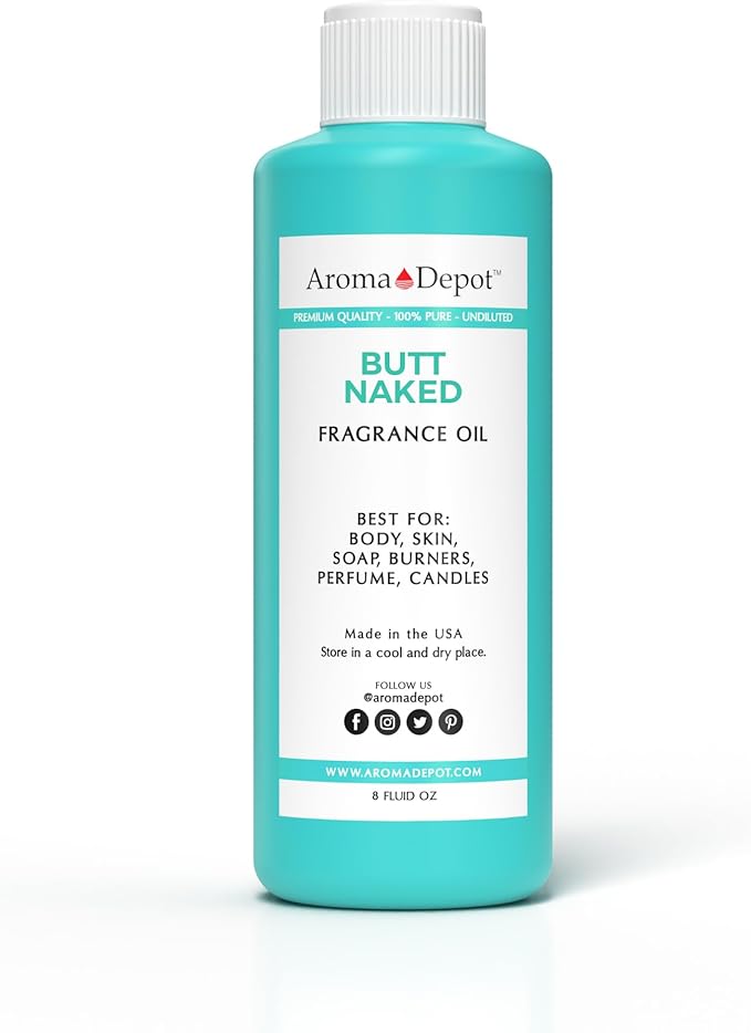 Aroma Depot 8 oz. Butt Naked Type Unisex Perfume/Body Oil Our Interpretation, Premium Quality Uncut Fragrance Oil