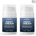 Pumice Valley 2 Pack Foot Cream for Dry Cracked Feet and Heels - Natural Moisturizer, Corn, Calluses Treatment - Skin, Body Lotion, Dead Sea Salts, Shilajit, Mountain Herbs 1.7 Oz