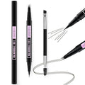 LAVONE Eyebrow Pencil, 2-In-1 Waterproof Eyebrow Pen, with 3 Tip Microblading Eyebrow Pen and Ultra-Precise Brow Pencil, Dual-ended Eyebrow Brush, for Eyebrow Makeup - Medium Brown