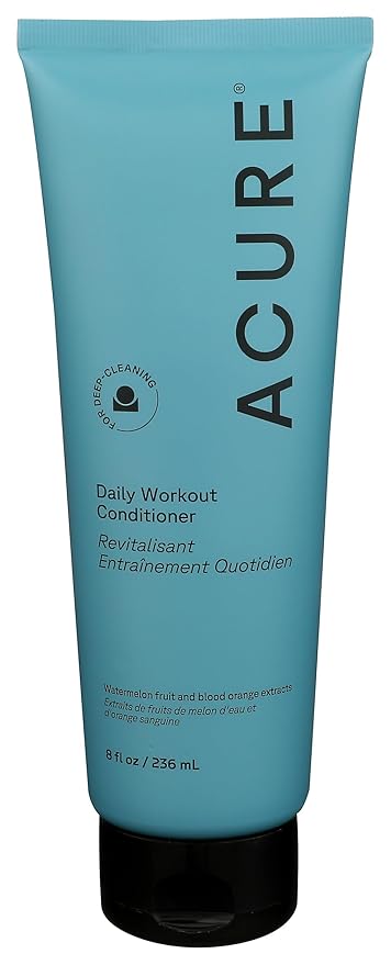 Acure Daily Workout Watermelon Conditioner - Lightweight Hydrating & Moisturizing Conditioner for Women & Men w/ Oily, Damaged Hair, Deep Moisture, Vegan, Paraben Free, Sulfate Free - 8 fl oz