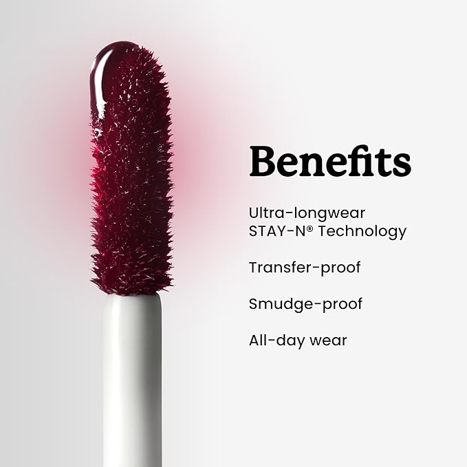 Sacheu Lip Liner STAY-N Peel Off Lip Stain — Long Lasting Waterproof Lip Tint with Hyaluronic Acid & Vitamin E — Transfer Proof Matte Finish, Vegan & Cruelty-Free (p-INKED & Bunny Ear)