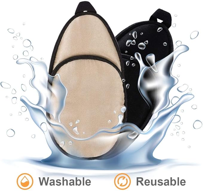 eZAKKA Eye Patches for Adults, Eye Patch for Glasses Silk Patch for Lazy Eye Amblyopia Strabismus and After Surgery (Brown+Black)