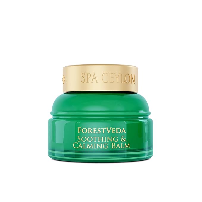 SPA CEYLON ForestVeda Soothing & Calming Balm, Essential Oil Balm, Vegetarian, Silicone & Paraben Free, 25g (Peppermint, Eucalyptus, Lemongrass, Rosemary)