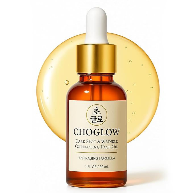 Glow Face Oil – Retinol Alternative for Dark Spots, Wrinkles & Pores – Jojoba, Moringa, Rosehip, Sea Buckthorn, Vitamin E – Anti-Aging Brightening Serum for Glowing Skin