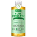 Yoken Peppermint Castile Soap Liquid 8 OZ, Made with Certified Organic Oils, Gentle Peppermint Soap for Body Wash, Face, Hands, Dishes, Laundry & More - Vegan & Natural Ingredients Versatile Cleanser