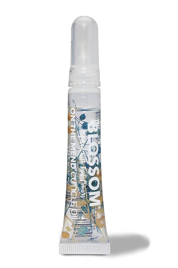 Blossom Cuticle Oil Pen for Nails, On the Mend Scented Travel Nail Oil for Growth and Strength, Infused with Real Flowers 0.34oz, Honeysuckle