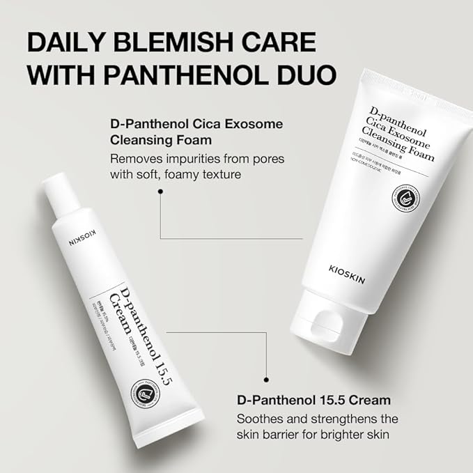 15.5% Panthenol & Cica Exosome | Removes 98% of Pore Impurities | AHA BHA PHA Gentle Exfoliating Wash | Non-Comedogenic | Korean Skincare Cleansing Foam (120ml/4.06 fl.oz.)