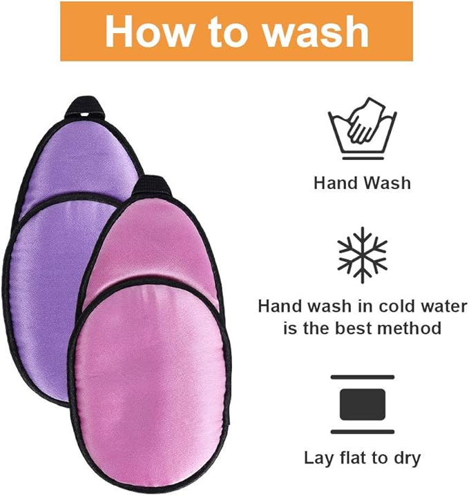 eZAKKA Eye Patches for Adults Kids Eye Patch for Glasses Silk Patch for Lazy Eye Amblyopia Strabismus and After Surgery (Purple + Pink)