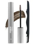 Tinted Eyebrow Gel, Gray Brown Waterproof Eye Brow Glue Tinting Kit, Long-Lasting Smudge-proof Transfer-proof, Natural Eyebrow Gel with Brow Razor, gel para cejas Women's Day Makeup for Women-02