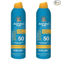 Australian Gold Extreme Sport Continuous Spray Sunscreen SPF 50, 6 Ounce - 2 Pack, Broad Spectrum, Sweat & Water Resistant, Non-Greasy, Vegan, PETA-Approved, Coastal Breeze Scent