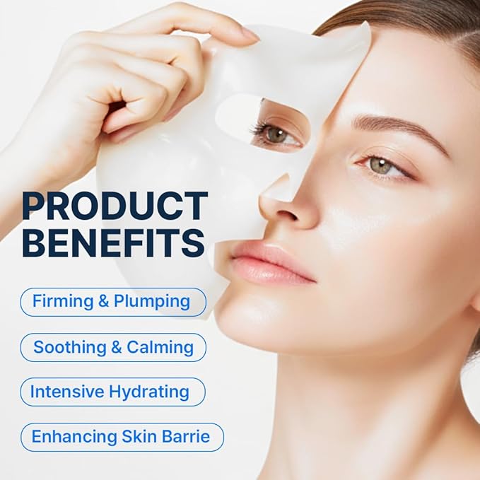 ANOTHERFACE PEPTATHENOL™ Hydrogel Mask | Overnight lifting Mask Pack Korean skin care Pore Minimizing Firming Non-irritation Vegan Korean Skin Care 4Sheets