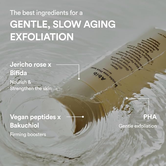 Abib Jericho Rose PHA Toner 6.76 fl oz / 200 ml, Rose of Jericho Extract for Skin Elasticity and Texture