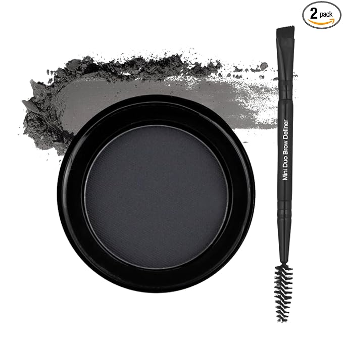 Billion Dollar Brows Eyebrow Powder, Raven/Black - Velvet Smooth Pressed Brow Filler - Buildable Water-Resistant Formula for Full Fluffy Brows - Vegan & Cruelty-Free Eye Makeup - 0.07 oz