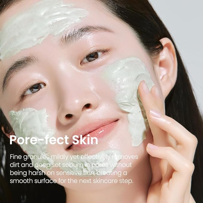 Fraijour Wormwood Enzyme Cleansing Pack – Korean Powder Face Cleanser & Exfoliant with Papaya Enzyme, AHA BHA PHA, Low pH, Clears Acne & Pores, Smooths Texture, for All Skin Types, 2.82 oz.