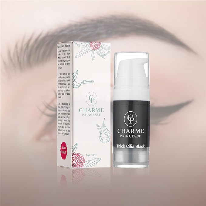 Charme Princesse Permanent Makeup Ink Microblading Ink Eyebrow Eyeliner Vegan Tattoo Ink 10ml Eyebrow Pigments Permanent Makeup Inks for Eyebrow Tattoo Plant Inks
