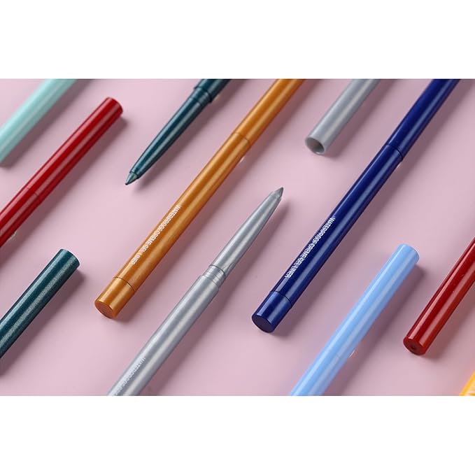 Eyeliner Pencil, Waterproof Eyeliner Long-lasting, Pink-Eye Liner, High-Pigmented Colorful Eyeliners Easy To Use Eye Liner Pen for Women