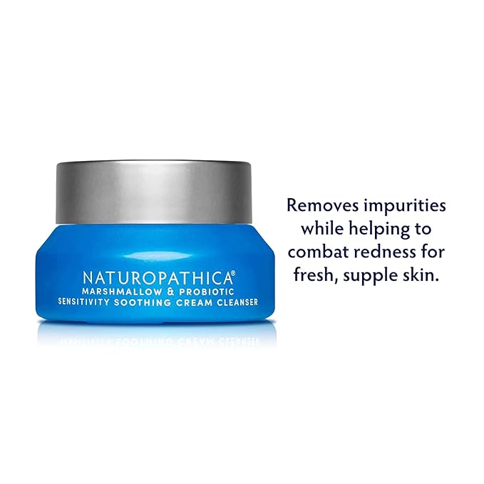 Naturopathica Marshmallow Root & Probiotic Gentle Cream Cleanser – Sensitive Skin Travel 0.5 oz