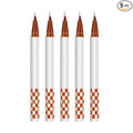 5 PCS White Eyeliner Pencils,Professional Long Lasting Waterproof White Makeup Pencils,Highly Pigmented Inner Corner Eye Highlighter Eyeliner Pencil,Eye Liner Pen Sets 02