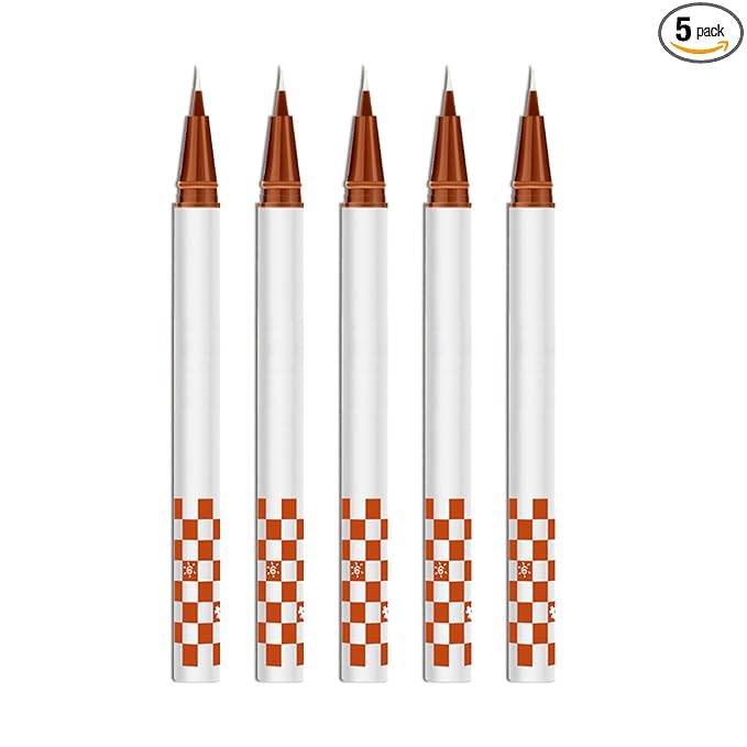 5 PCS White Eyeliner Pencils,Professional Long Lasting Waterproof White Makeup Pencils,Highly Pigmented Inner Corner Eye Highlighter Eyeliner Pencil,Eye Liner Pen Sets 02