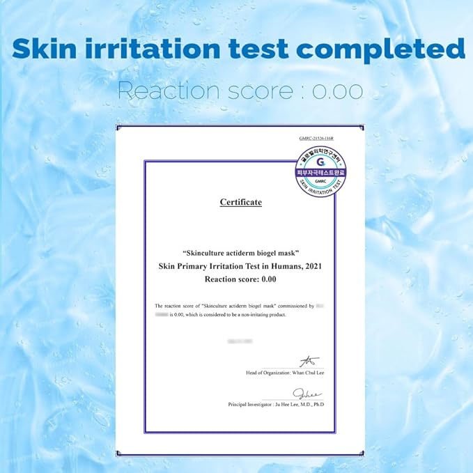 Hydrogel Cooling Sheet mask pack for Face (Ultra Cooling), 1 Count (Pack of 5)