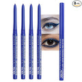4Pcs Retractable Creamy Eyeliner & Eyeshadow Sticks for Women, Black White Brown Blue Purple Green Gray Colors, Ultra Pigmented Eye Pencils, Matte Satin Finish,Vegan (4 Pcs: 07# Blue)
