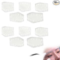 10-Piece Eyebrow Ruler Kit - Eyebrow Designer Ruler, Transparent Mapping Shaper Stencils for Precise Brow Shaping and Positioning
