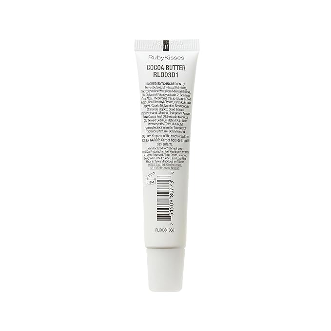 Ruby Kisses Hydrating Lip Therapy Treatment Gloss Cocoa Butter RLO03D1 (6 Pack)