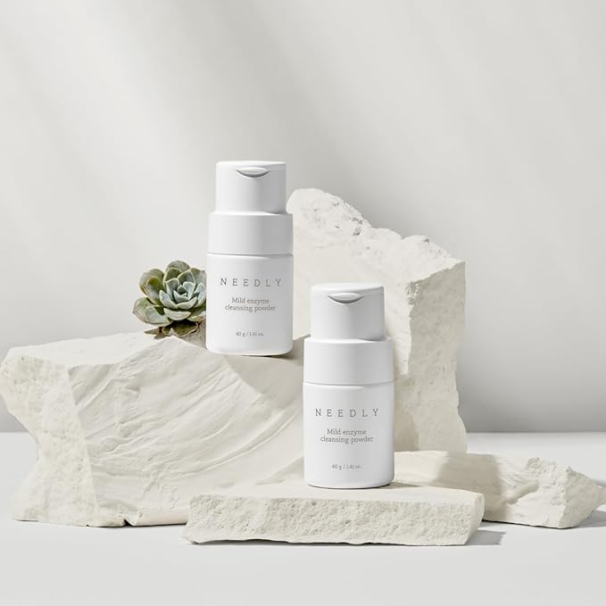 NEEDLY Mild Enzyme Cleansing Powder (2.11oz.) | Gentle Exfoliation Cleanser, Powder to Foam, Creamy Foam Ritual, Cleanse and Exfoliate in One Effortless Step