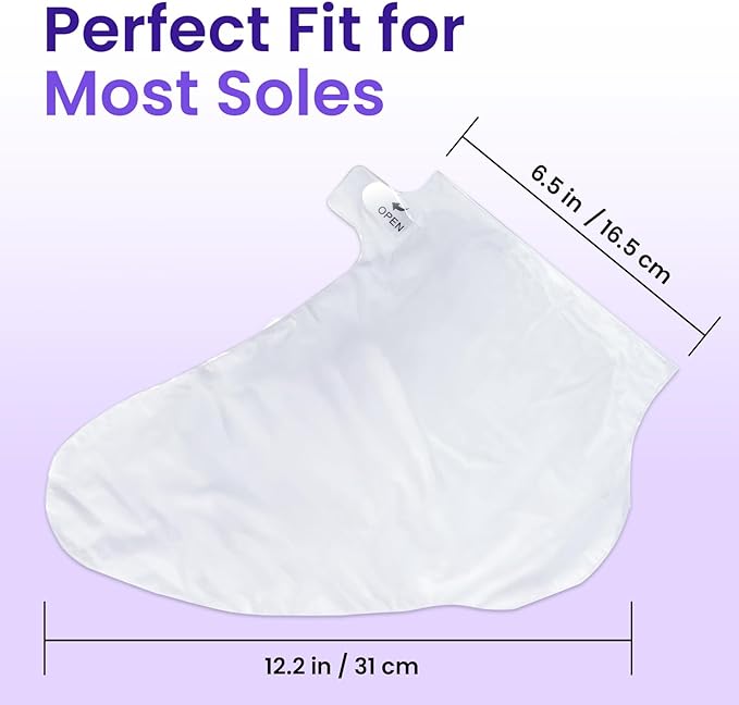 6 Pack Moisturizing Foot Mask for Dry Cracked Feet, Restoring & Hydrating Socks with Lavender, Shea Butter, Jojoba Oil & Vitamin E, Feet Mask for Women & Men Foot Care