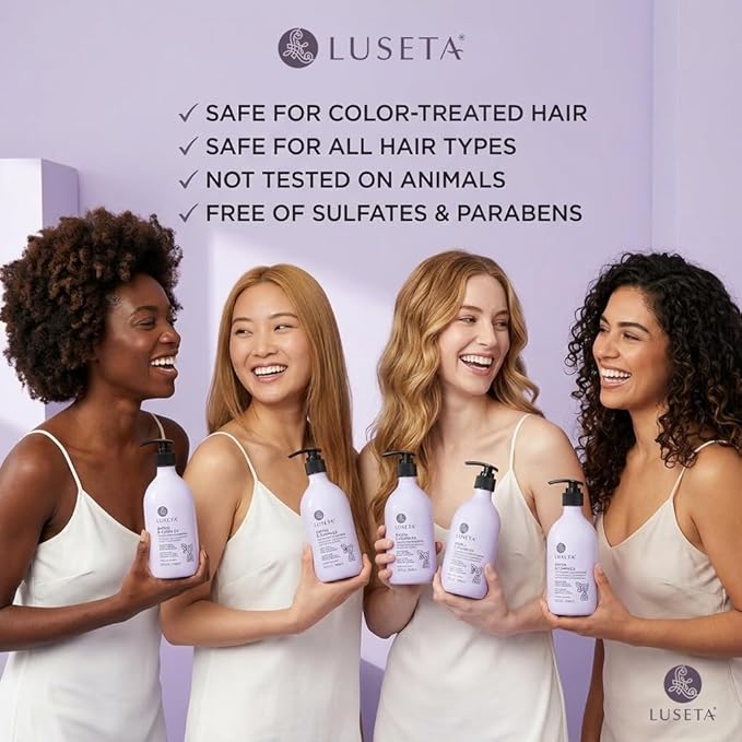 Luseta B-Complex Shampoo & Conditioner Set for Hair Strengthening, Routine shampoo and Conditioner for Women, Biotin Shampoo for Thinning Hair for Women and Men All Types 2 x 16.9oz