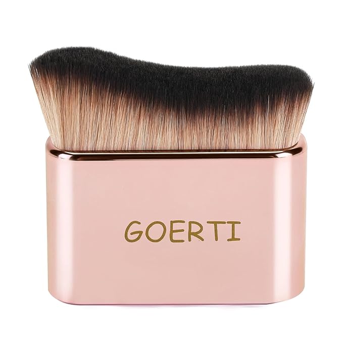 Professional Body Makeup Brush, Kabuki Foundation Brush Makeup Brush, Self Tanner Brush, Self Tanning Applicator, Blend & Blur Body Bronzer Tan Brush for Lotion Cream Powder Liquid