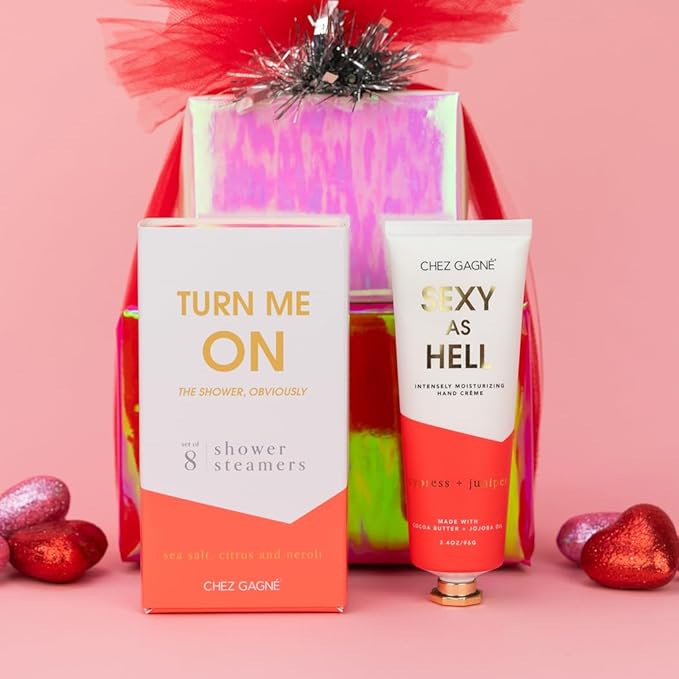 Chez Gagné Vegan Hand Cream for Dry Hands - Sexy As Hell - Cypress and Juniper 3.4oz Non-Greasy Moisturizing Hand Lotion - Made in California - Paraben, Sulfate & Phthalate Free - Funny Unisex Gift