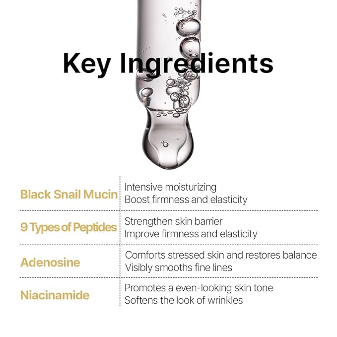 FARMSTAY Black Snail & Peptide 9 Perfect Cream, Snail Mucin Moisturizer for Elastic & Glow Skin, Hydrating & Nourishing, Anti-aging, Skin Barrier Repair, gift for Women Korean Skin Care 1.85 Fl. Oz