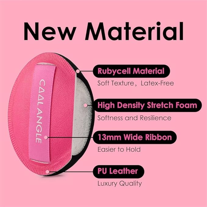 COOL-ANGLE 5Pcs Makeup Sponge Latex-Free Soft Blender Sponge Perfect for Liquid Foundation Concealer Cream Powder, Beauty Sponge Gift Set for Long-lasting and Natural Makeup, Pink, Medium
