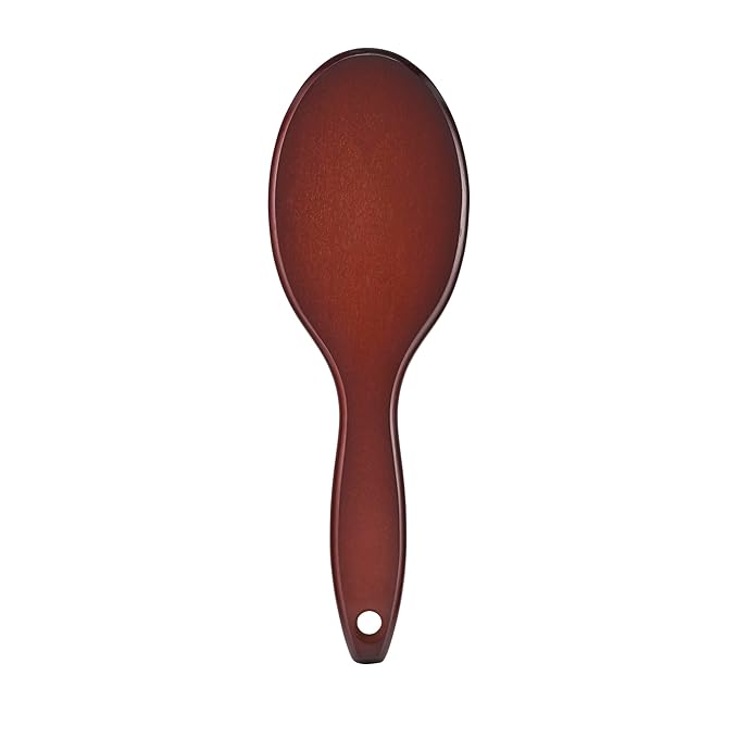 Goody Ceramic Hair Brush, Oval Cushion - Natural Boar and Nylon Bristle Mix to Enhance Shine & Smooth Hair, Fights Frizz and Static - Premium Wood Design is Pain-Free for All Hair Types