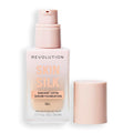Revolution Skin Silk Radiant Satin Serum Foundation, Buildable Coverage with Hydrating Hyaluronic Acid for a Natural Finish, Vegan & Cruelty-Free, F6N Light Skin Tones, 0.77 fl oz
