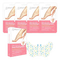 Exfoliating Foot Peel Mask with AHA/BHA & 4 Fruit Extracts – Removes Dead Skin & Calluses for Baby Soft Feet – Foot Peeling Mask Socks for Dry, Cracked Feet (4 Pairs)