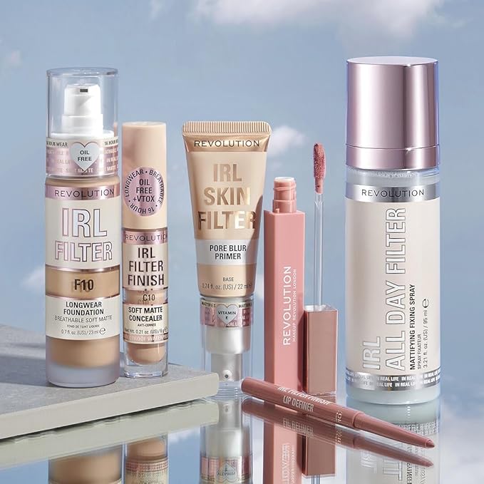 Revolution, IRL Filter Finish Concealer, Full Coverage, Oil-Free, Long-Lasting & Lightweight Formula, Infused with Hyaluronic Acid, Vegan & Cruelty-Free, C14, 0.21 oz