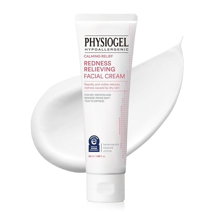 PHYSIOGEL Redness Reducing Cream – Ceramide Moisturizer for Dry, Sensitive & Redness-Prone Skin, Repairs Skin Barrier, Dermatologist-Tested, Fragrance-Free, Korean Skincare, 1.69 fl oz