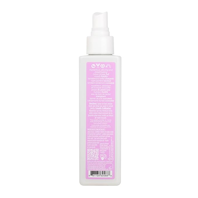 Pacifica Hair & Body Mist - Neon Moon Hair & Body Spray for Women –w/Sandalwood, Jasmine & Spices Perfumes for Women - Hair Perfume - Alcohol-Free Vegan & Cruelty-Free Clean Beauty