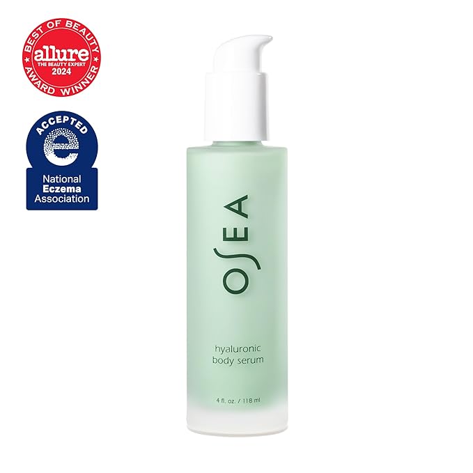 OSEA Hyaluronic Body Serum - 4oz - Fragrance-Free, Hypoallergenic & National Eczema Association Approved - Ultra-Hydrating Serum for Sensitive Skin and All Skin Types (Pack of 2)