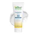 Alba Botanica Hydrating Face Sunscreen Lotion, SPF 50 Broad Spectrum Protection, 24 Hour Hydration, Water Resistant (40 minutes), Fragrance Free, Oxybenzone-Free, 3 Fl. Oz