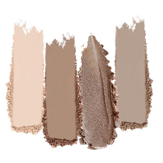 Cool Greige Brown Eyeshadow Palette Matte & Shimmer Eye Shadow, Cream Beige Mushroom Brown Champagne Bronze Shimmer, Blendable Long Lasting Crease Resistant Natural Daily Eye Makeup, Paleta de Sombras