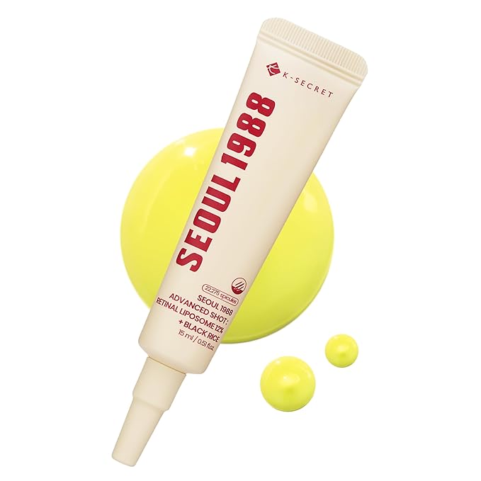 K-SECRET SEOUL 1988 Retinal Advanced Shot – Formulated with 22,275 Spicules and Advanced Retinal Liposome 12% | Fine Lines and Skin Texture Care Serum | Korean Skincare, 15ml / 0.51 fl oz