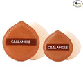 COOL-ANGLE 4Pack Brown Makeup Sponge For Foundation Concealer And Powder, Latex Free Blender Sponge For Natural And Easy Makeup Soft Long-lasting, Pack for 2X-Large and 2 Medium