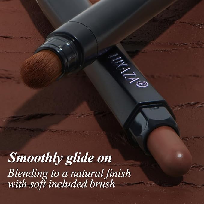 LUXAZA PRO Brown Eyeshadow Stick Makeup Set 3PCS, Neutral Shimmer And Matte Cream Eye Shadow Palette, Metallic Bronze Smoky Eyeliner Brightener Crayon Kit, Ideal Gift for Women -Cocoa Island Matte